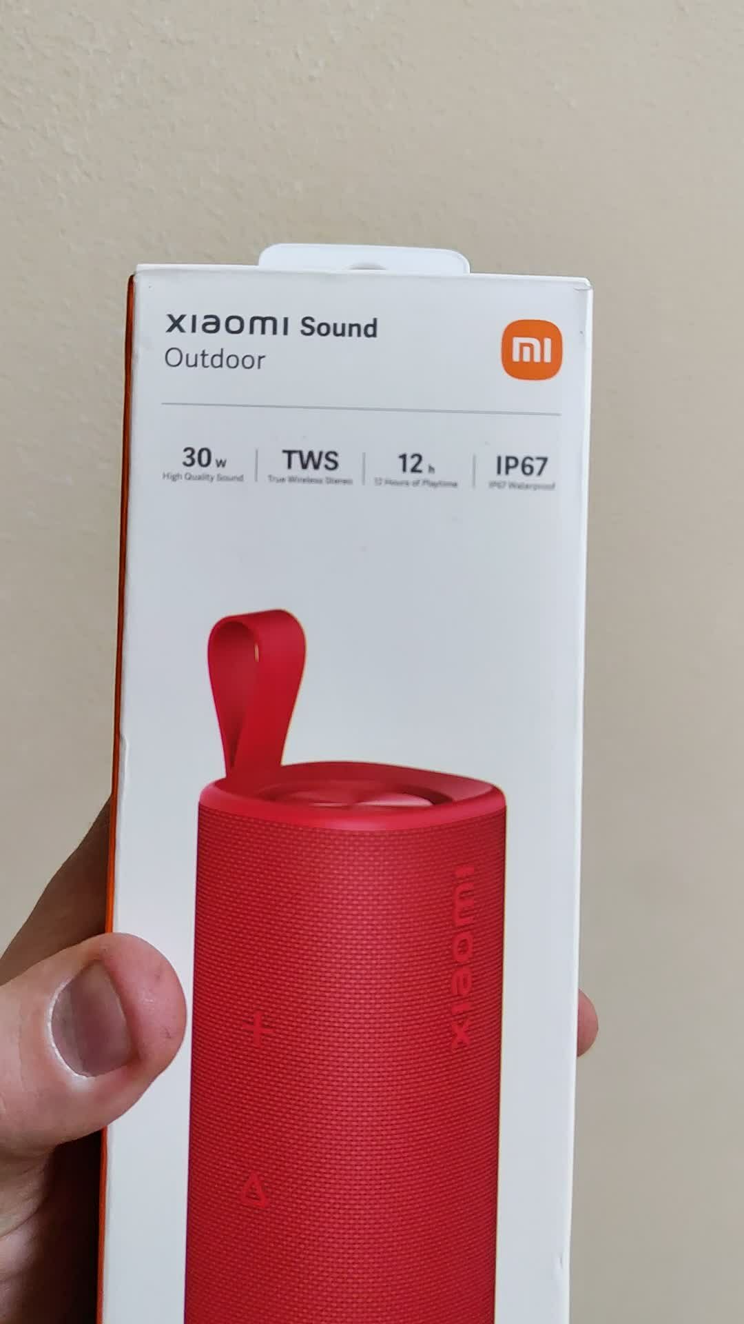 Изображение Портативная акустика Xiaomi Sound Outdoor Reds S29D (MDZ-38-DB), мощность 30 Вт, влагозащитная IP67, красная
