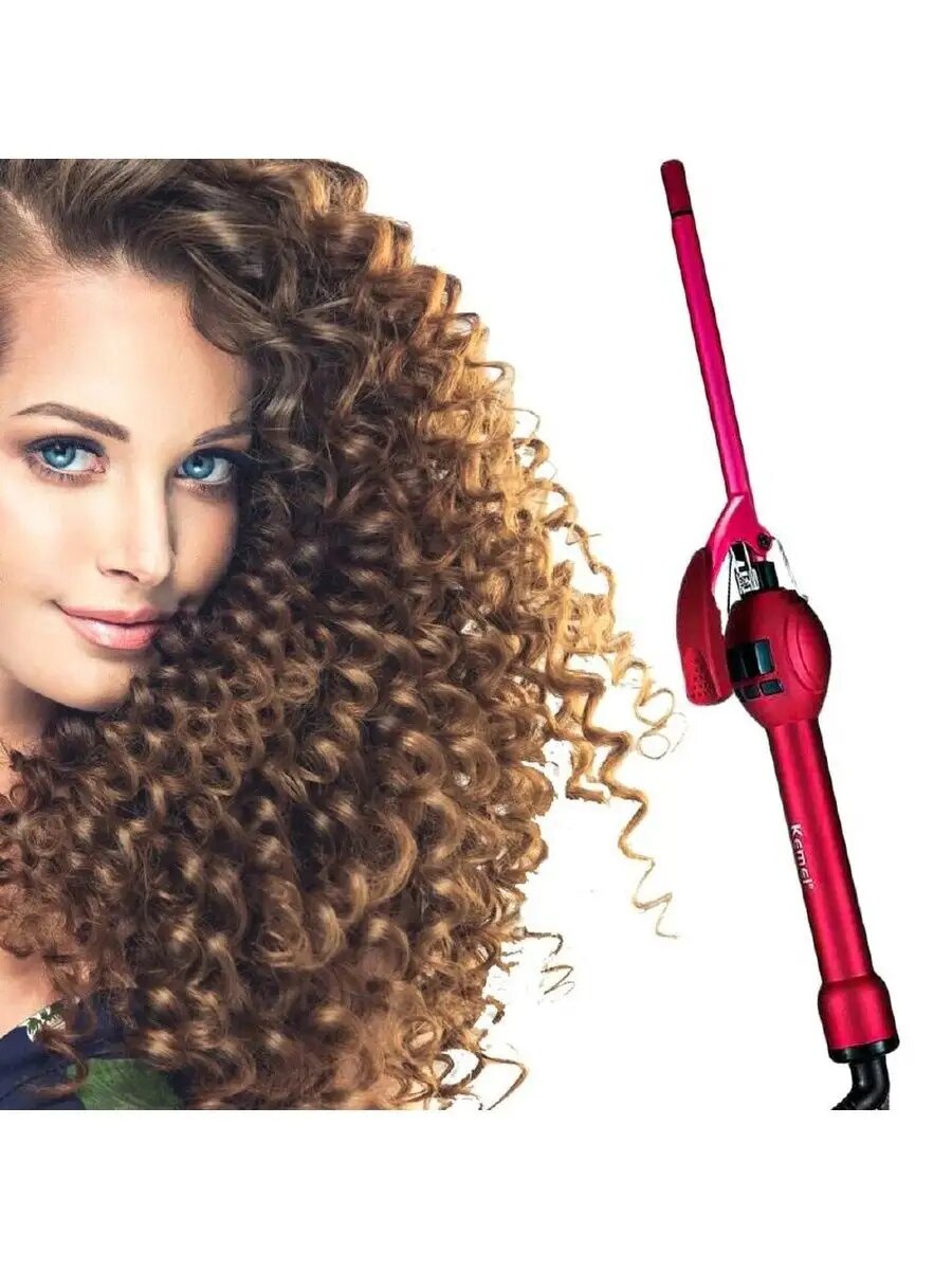 Профессиональная плойка CRONER IAU, для афро-кудрей, керамический конус, 2 режима, 19мм, 0,3кг