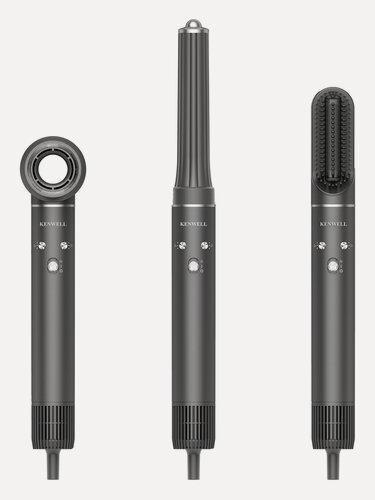 Изображение товара Фен-стайлер Kenwell KEN2308, многофункциональный, серый металлик