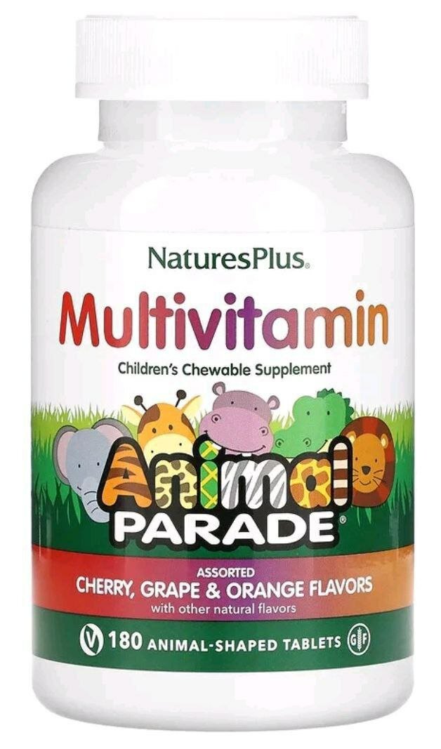 Animal Parade Multivitamin — это жевательные витамины в форме животных, созданные специально для поддержки роста, иммунитета и энергии детей.
