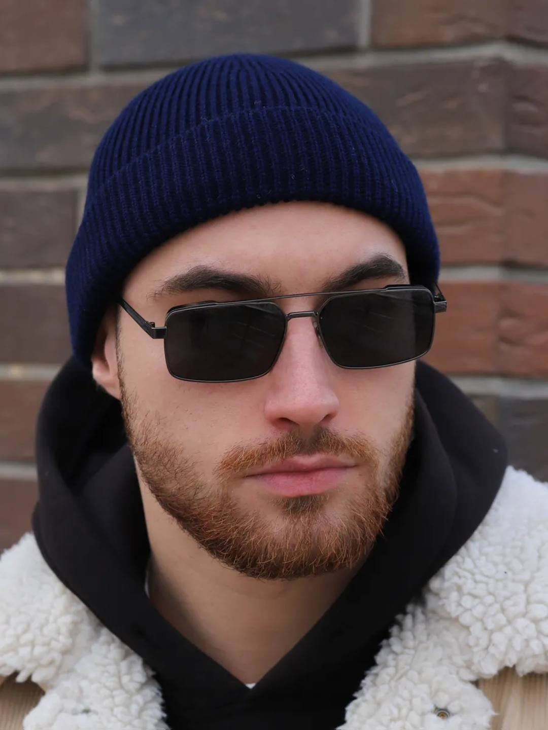 Шапка для мужчин, размер 1, синий — фото 1