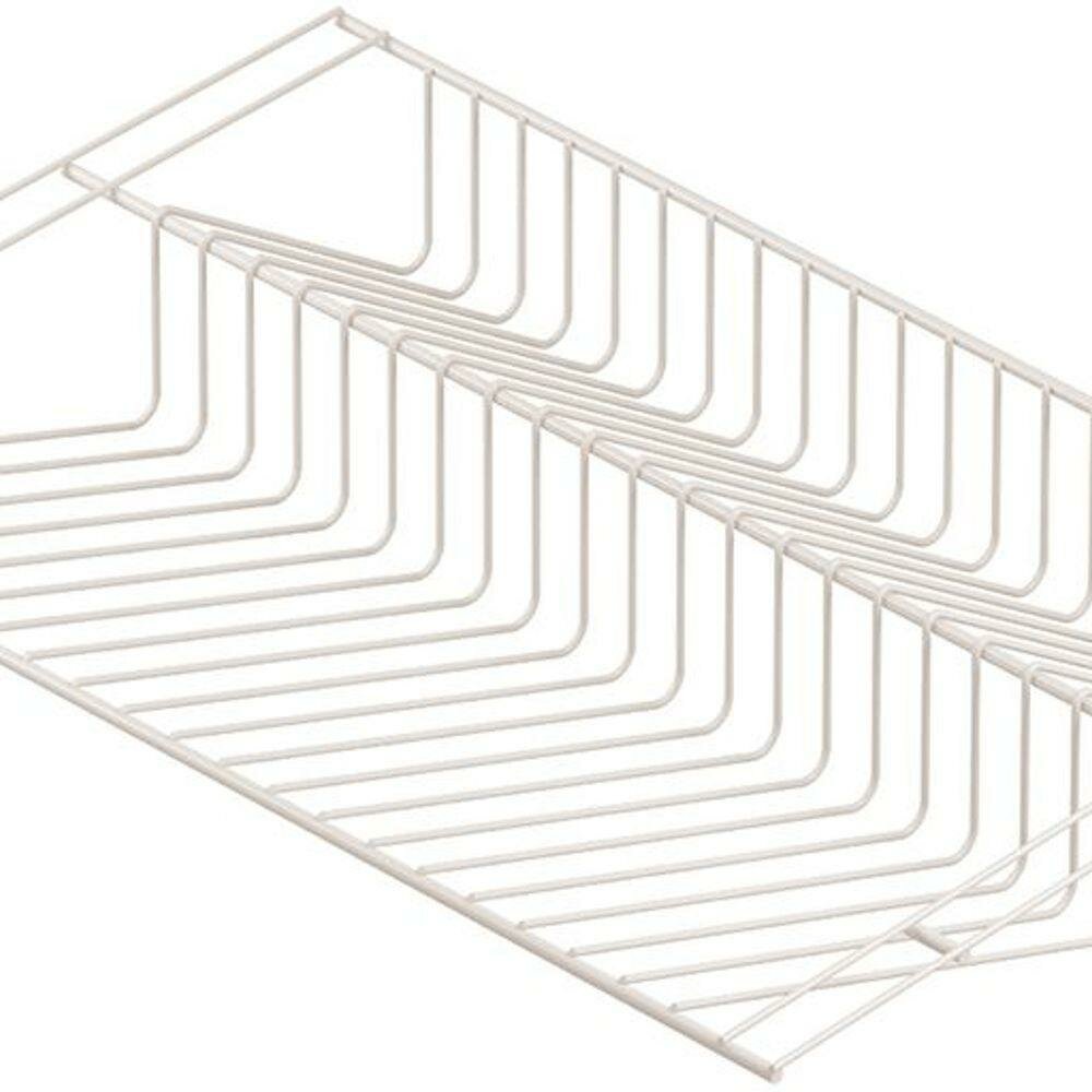 Полка для обуви Larvij 60.3x9.2x40.4 см сталь цвет магнолия