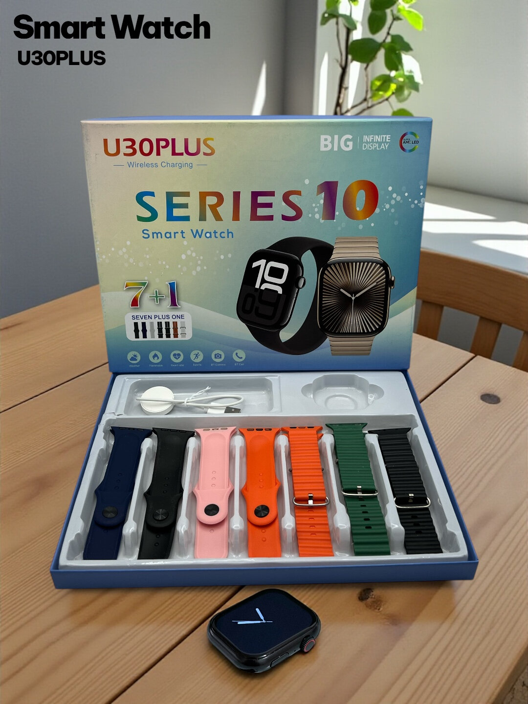 Умные часы Smart Watch 8, для мужчин и женщин, 2-дюймовый IPS-экран, пульсометр