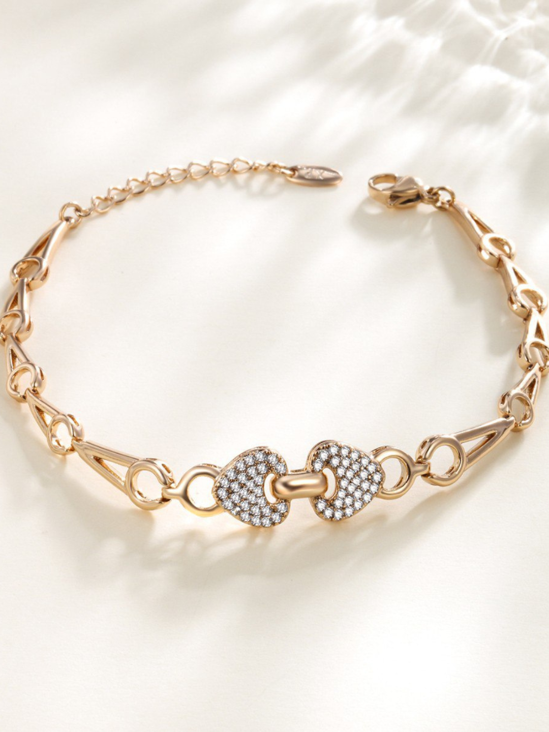 Жесткий браслет, металл, 1 шт., размер 19 см, размер one size, диаметр 19 см, ivory — фото 1