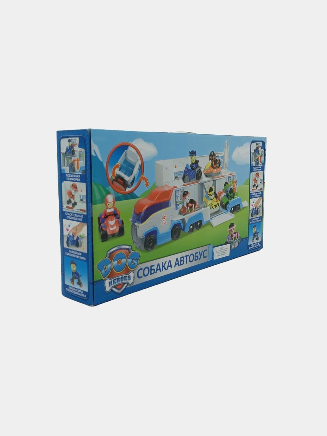 Игровой набор Dog Heroes: Большой Автобус-патрулевоз и 7 героев