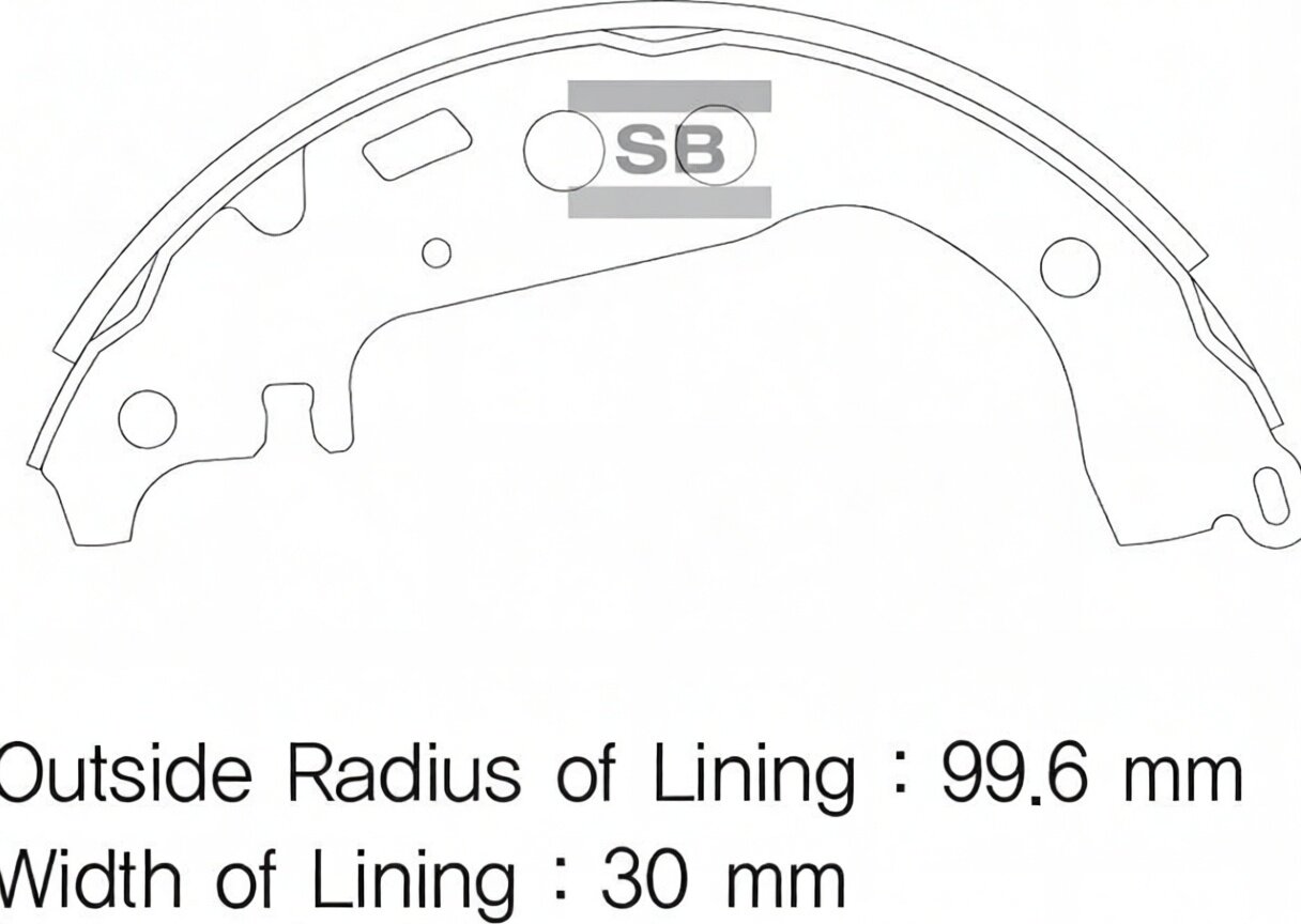 Колодки тормозные барабан Toyota Corolla/Prius 1.3/1.5 04-08 SA169 Sangsin brake арт. SA169