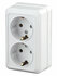 Розетка Intro Quadro двойная с заземлением 2х2P+E Schuko 16А-250В...
