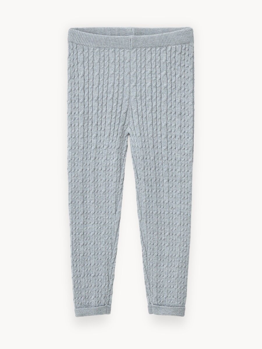 Легинсы Sela, размер 104, светло-серый меланж