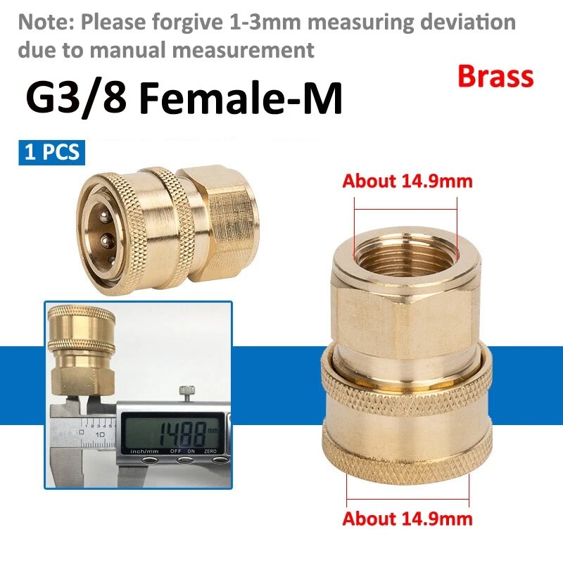 Металлические быстроразъемные соединения для полива, 3l8 Female-M(Brass)