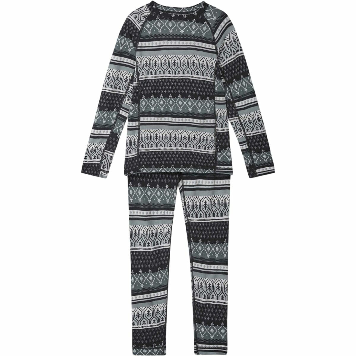 Комплект термобелья Reima Costume, размер 80, черный, белый, серый