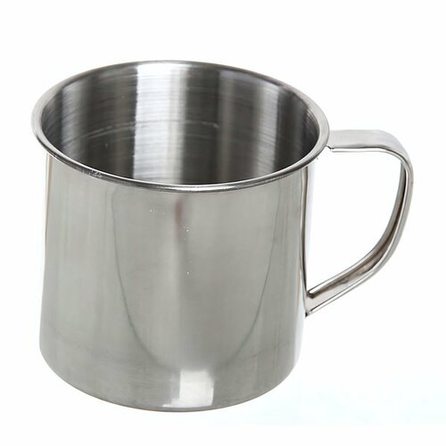 Кружка походная металлическая диаметр 7см 200мл 99₽