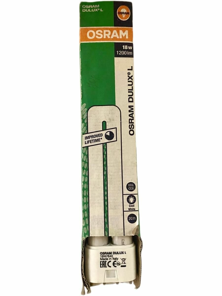 Osram Лампочка Dulux L 2G11, мощность 18w 4Pin, 4000k 1200lm