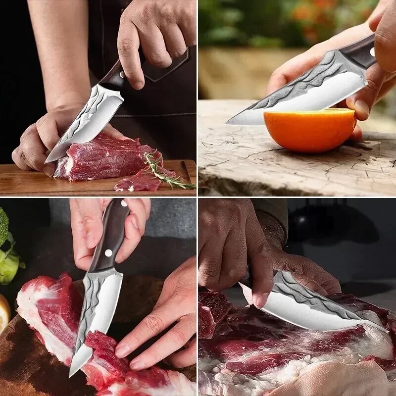 Кухонный нож Ручной мясной нож Костяной нож фруктовый нож бытовой острый нож высокой твердости нож для удаления костей из нержавеющей стали — фото 1