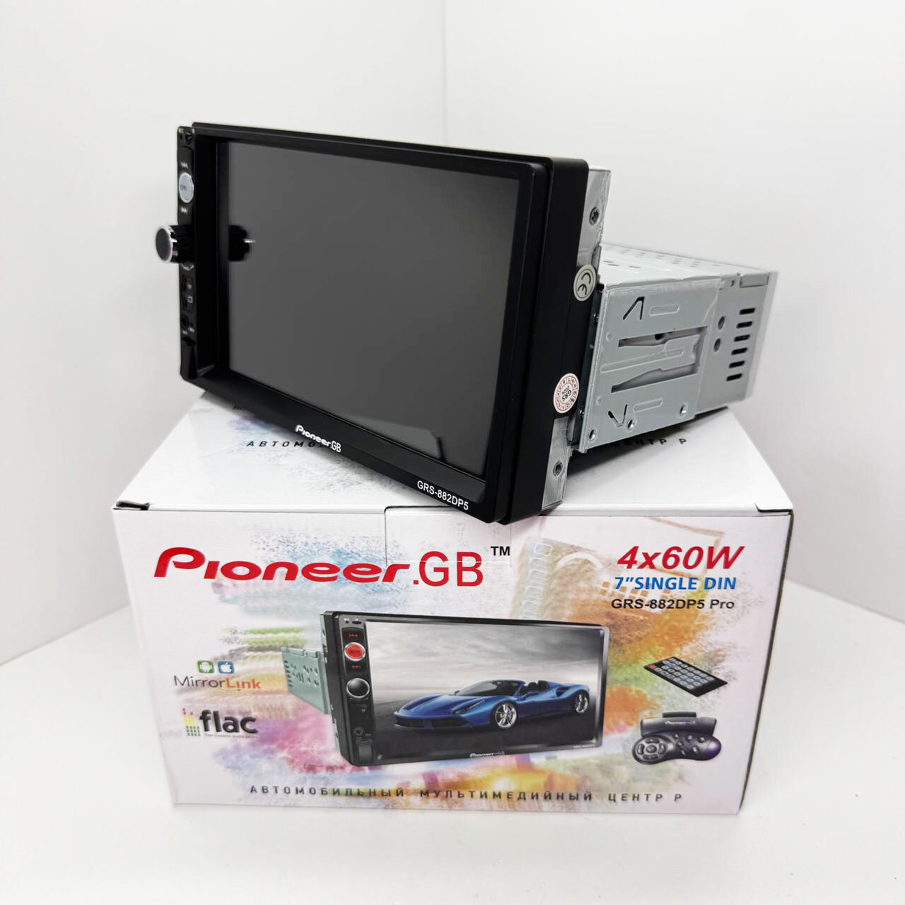 Автомагнитола 1 din с большим экраном 7 дюймов, AUX, bluetooth, USB, громкая связь, пульт