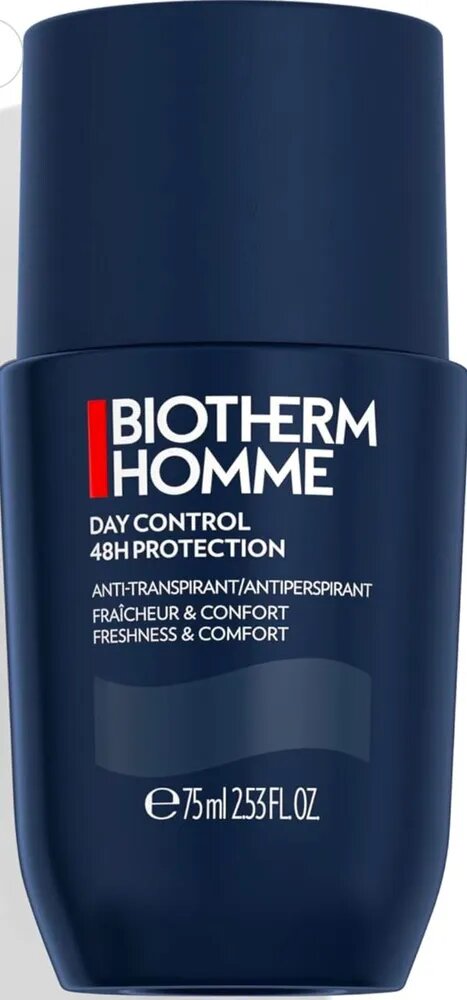 BIOTHERM Мужской шариковый дезодорант-антиперспирант с минеральным комплексом Homme 48H Day Control, 75 мл