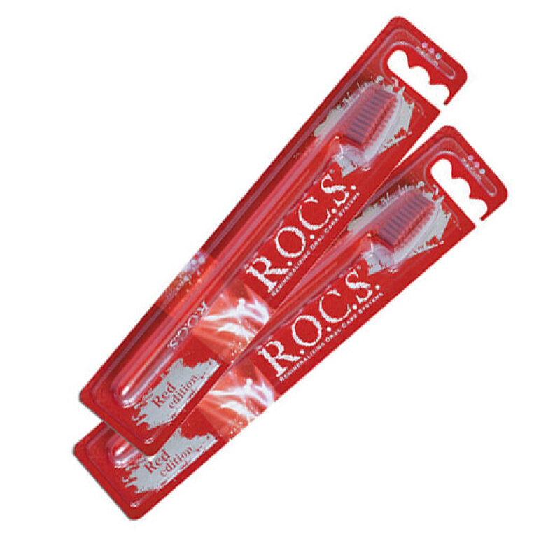 Зубная щетка "рокс RED Edition Classic" средняя