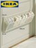 Обувница IKEA, крепление к стене, металл, белая, 60 x 10 x 26 см