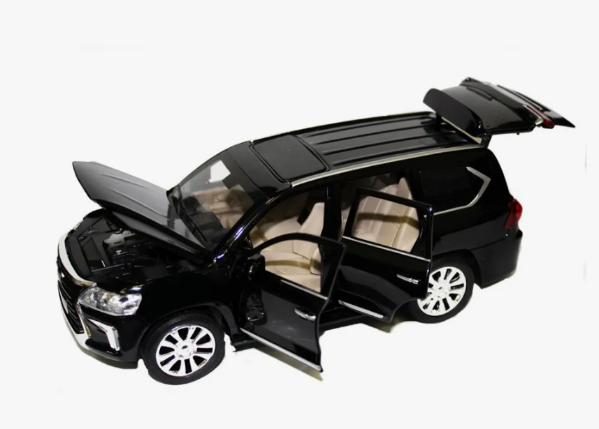 Машинка игрушка металлическая Lexus LX570 масштаб 1:24 с световыми и звуковыми эффектами — фото 1