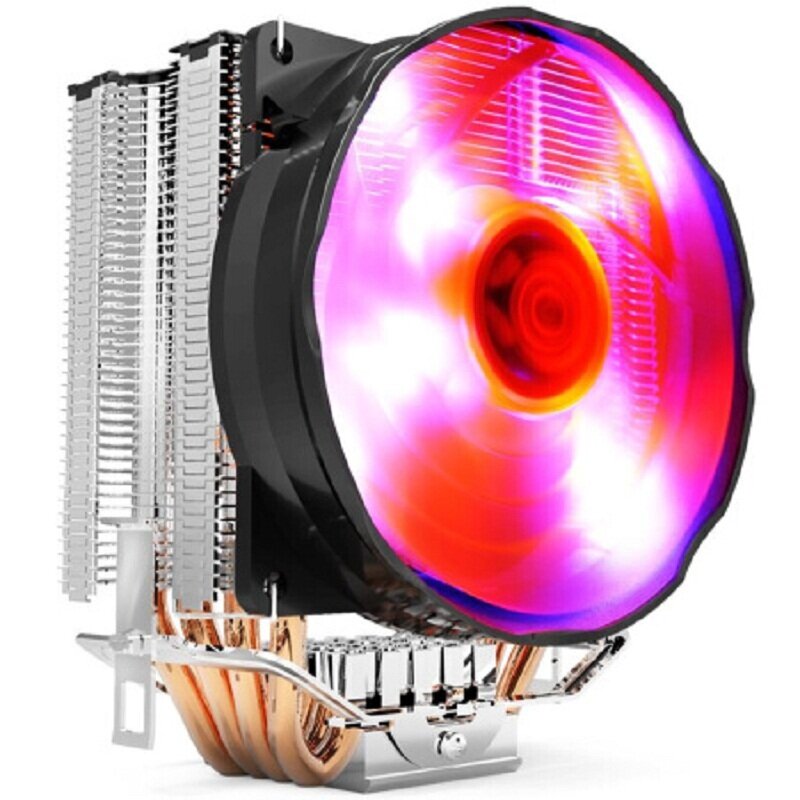Кулер PCCooler S90F S775/115X/AM2/2+/AM3/3+/AM4/FM1/FM2/2+ (32 шт/кор, TDP 135W, вент-р 90мм с PWM, 4 тепловые трубки 6мм, 1200-2200RPM, 22dBa) - фото №1