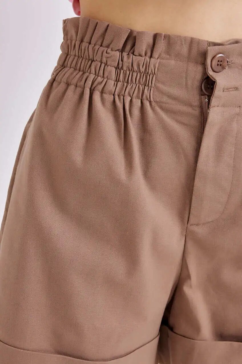 Шорты Selfie, размер S, коричневый — фото 1