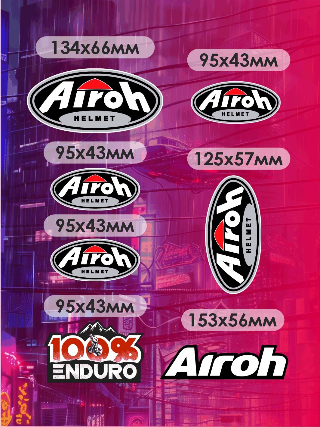 Наклейка на автомобиль"Аирох" — фото 1