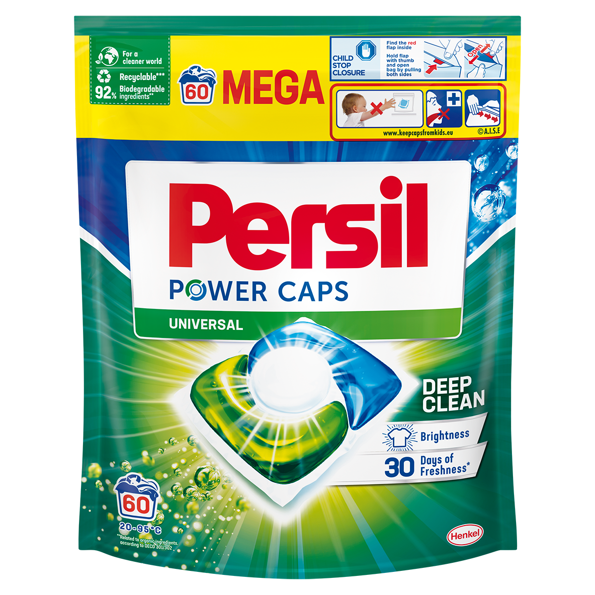 Капсула для стирки Persil ПАУЭР КАПС УНИ 840гр 60шт