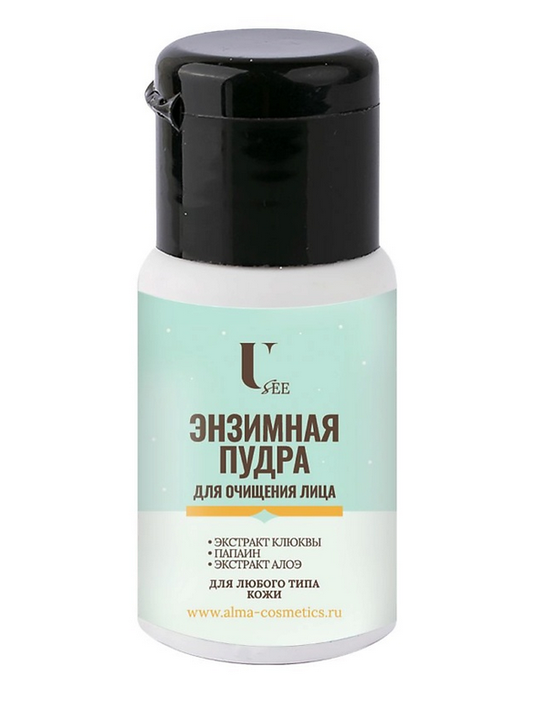 Пудра U see энзимная для очищения лица, для любого типа кожи, 15 гр