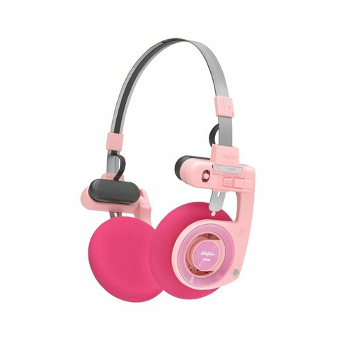 Беспроводные накладные наушники WhatPlus Retro 3 серый розовый 408600₽