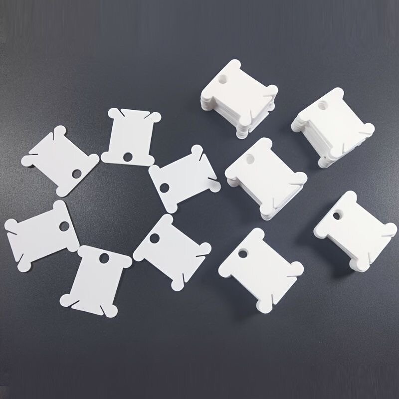 Бобинки для мулине 100 шт, шпульки бобины для ниток пластиковые, D'Mari — фото 1