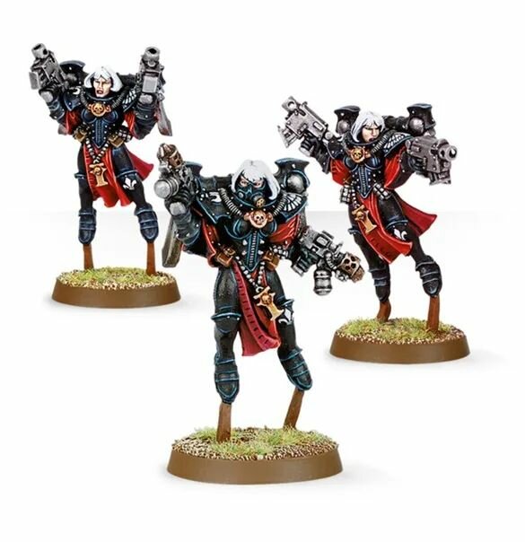 Миниатюры Warhammer 40000 - отряд Серафимов. Сёстры битвы