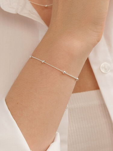 Изображение товара Браслет, серебро, 925 проба, фианит