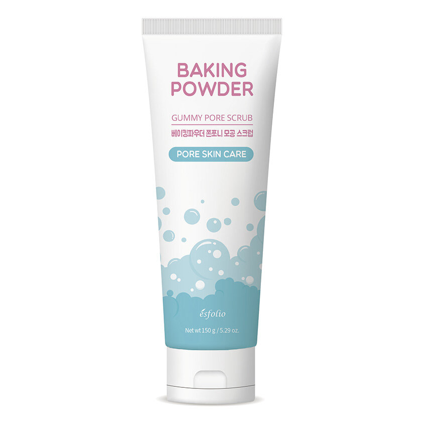 Скраб для лица ESFOLIO BAKING POWDER, для всех типов кожи, очищение пор, 150г