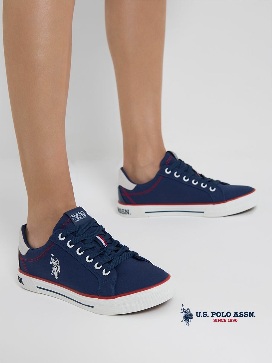 Кеды U.S. POLO ASSN., полнота 6, размер 37, синий