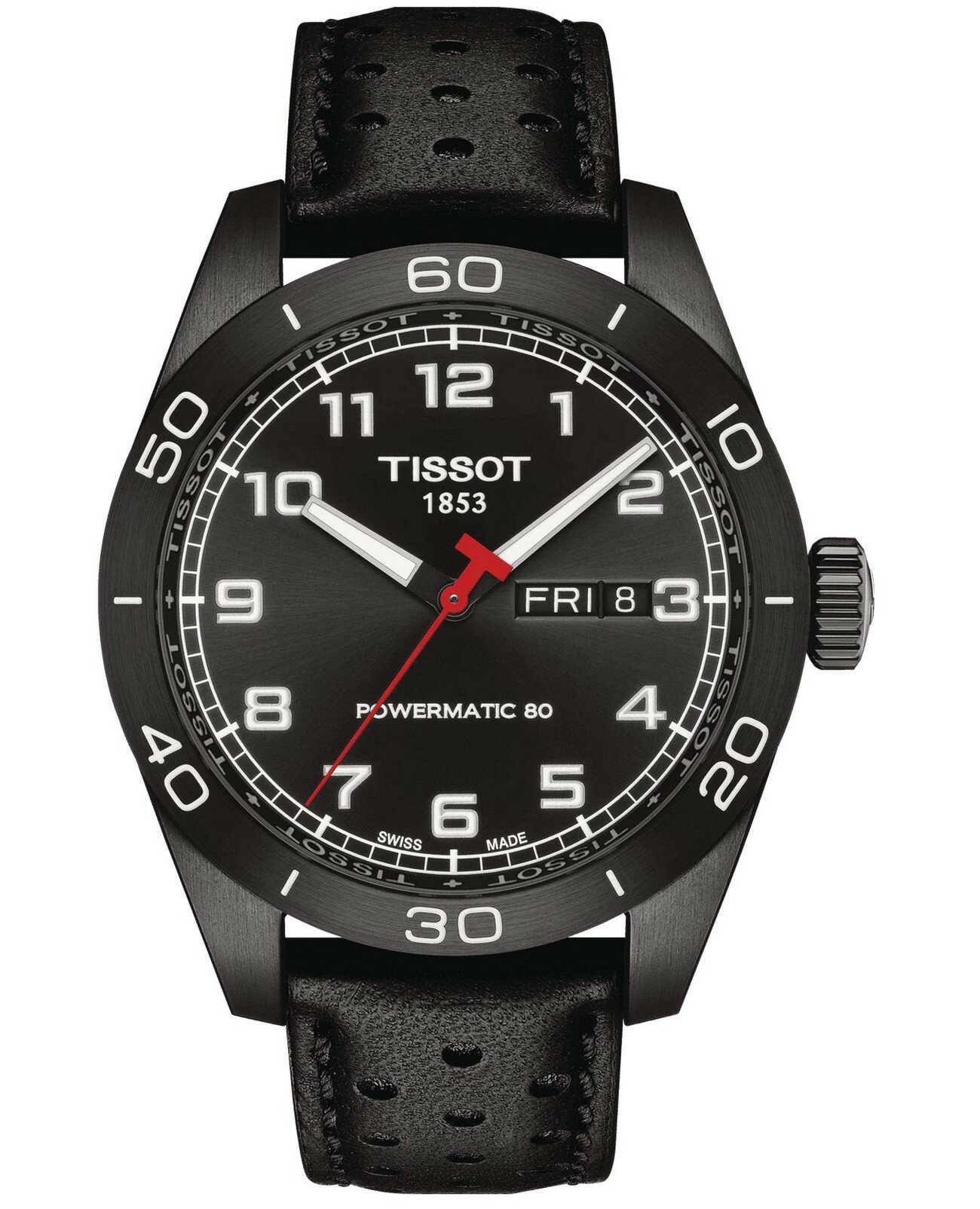 Наручные часы TISSOT, черный/черный