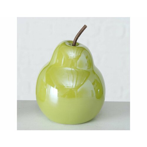 Фарфоровые статуэтки перламутровые фрукты яблоко И груша фарфор зеленый 13 см 2 шт Boltze 2018917-набор-2 4202₽