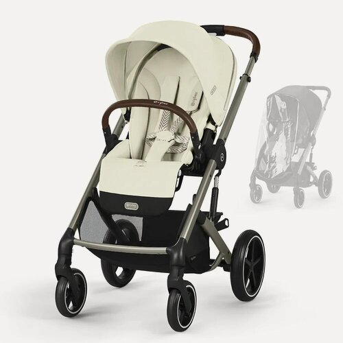 Изображение товара Прогулочная коляска Cybex Balios S Lux, цвет Seashell Beige TPE RC (Кремовый), артикул производителя 524002463
