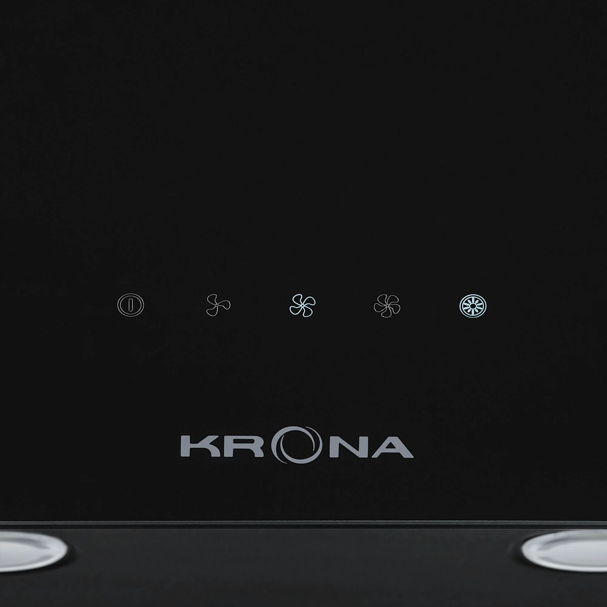 Пристенная вытяжка Krona HELGA 600 black S — фото 1