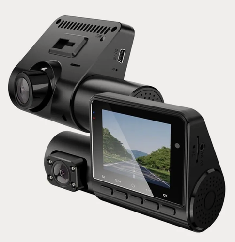 Изображение товара MILENI Видеорегистратор 3в1, 1920×1080, угол обзора 140°, цвет черный