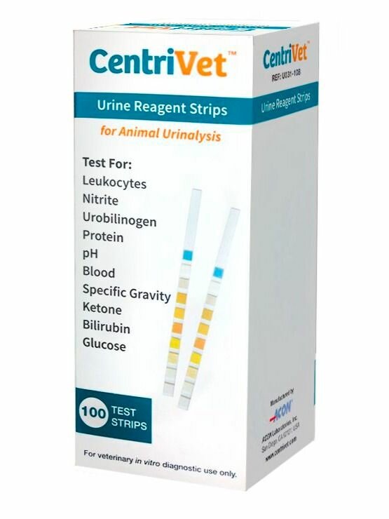 Тестполоски для анализа мочи CentriVet на 10 показателей 100 шт