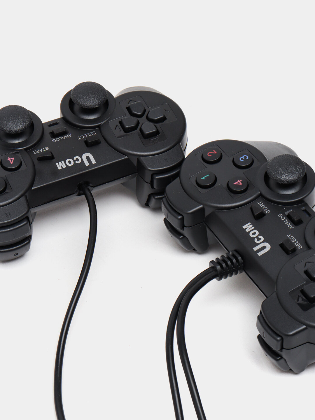 Геймпад Ucom, 11 кнопок, аналоговый и цифровой режимы, виброотдача, длина кабеля 2 м, черный — фото 1
