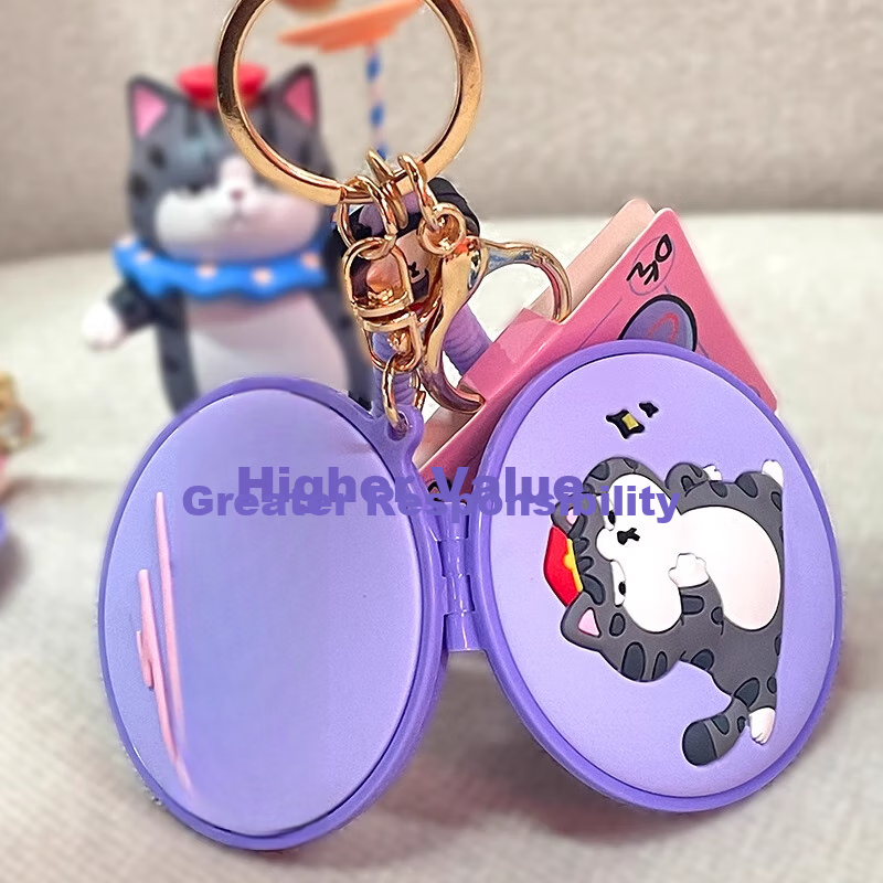 Imperial Cat Mirror Keychain - Dessert Style — фото 1