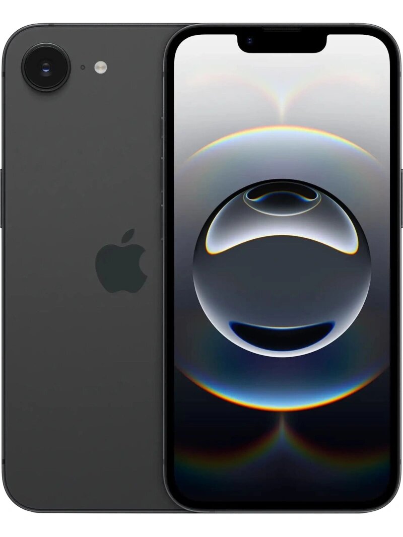 Смартфон Apple iPhone 16e A3409/128ГБ, черный, индия (md1q4hn/a)