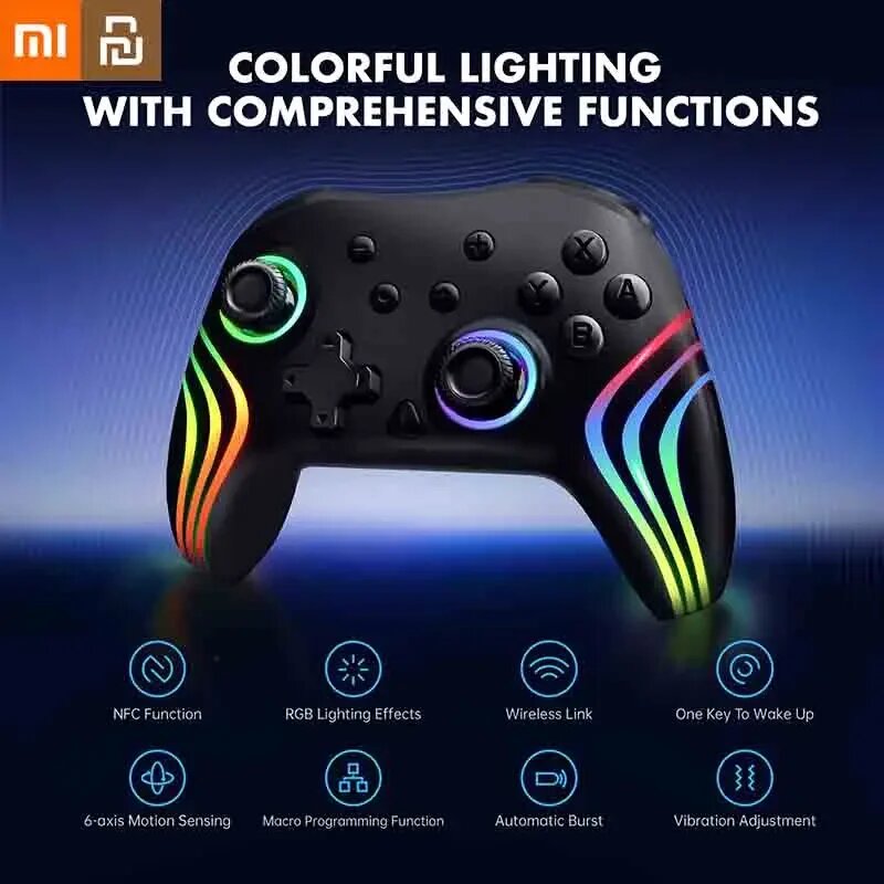 Картинки Беспроводной геймпад Xiaomi Youpin для Nintendo Switch, Белый