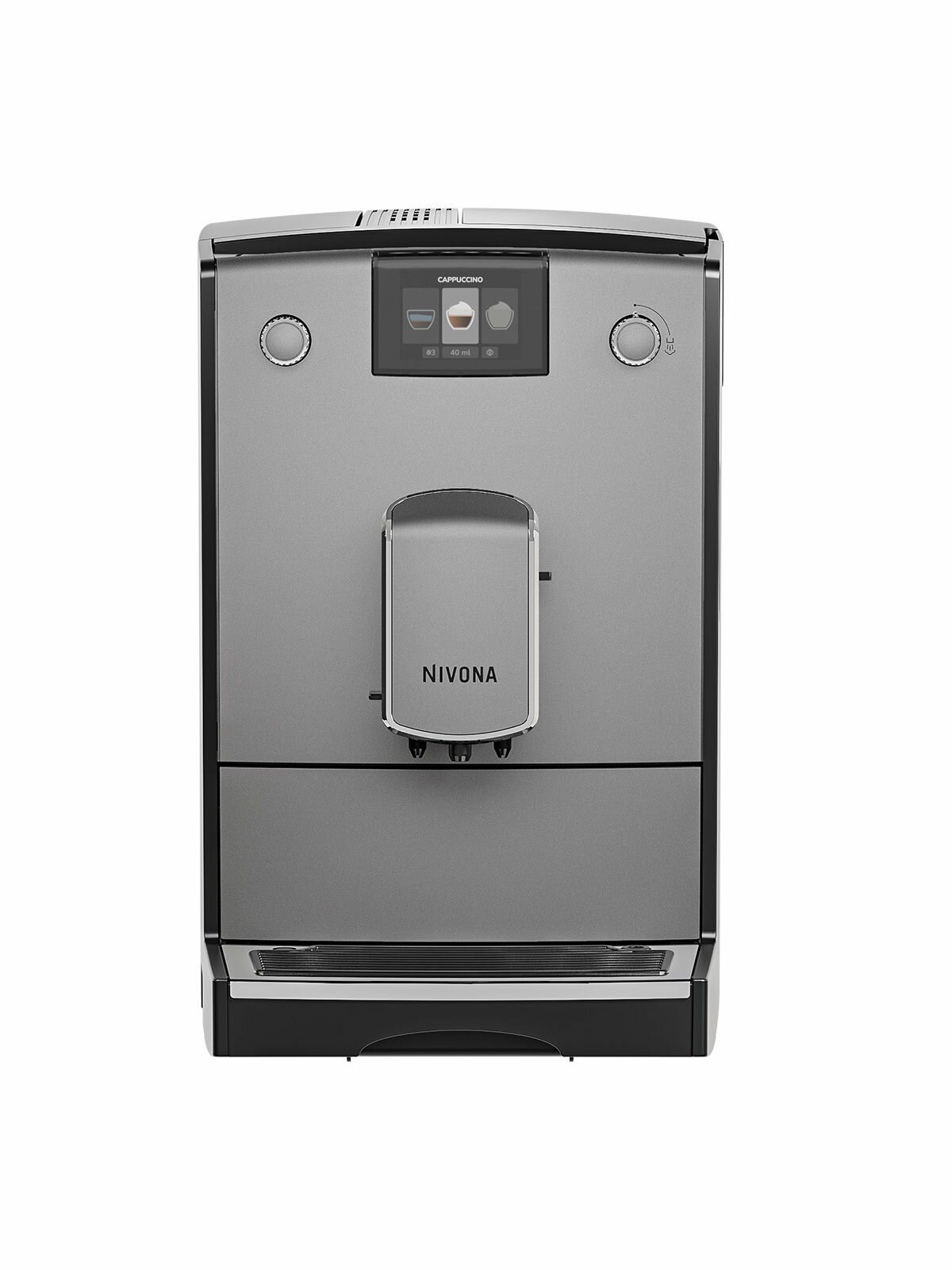 Автоматическая кофемашина Nivona CafeRomatica NICR 695, цветной дисплей, автоматический капучинатор, собственные рецепты, тёмно-серый — фото 1