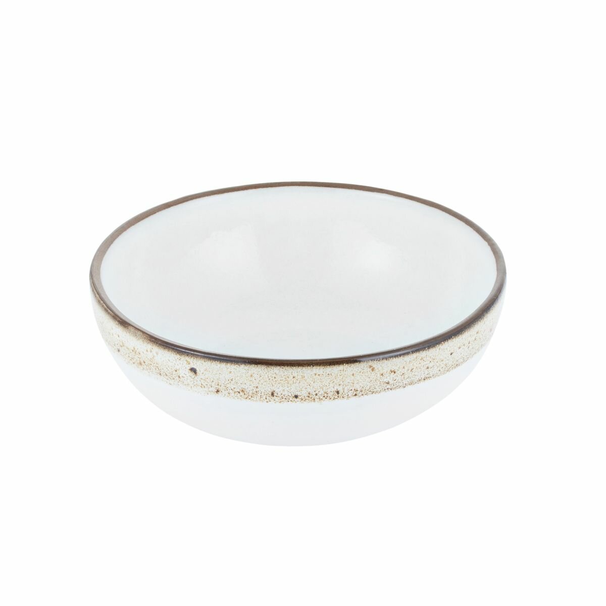 Салатник боул Gipfel Meringue 009000018 диаметр 19см белый коричневый