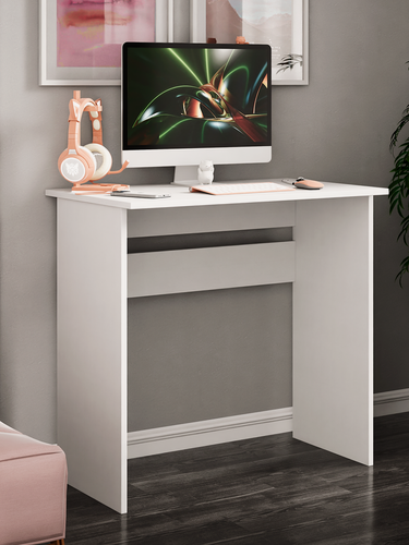 Изображение товара Стол MFMaster Uno-4, белый, ЛДСП, универсальный, 77.8x47.4x75 см