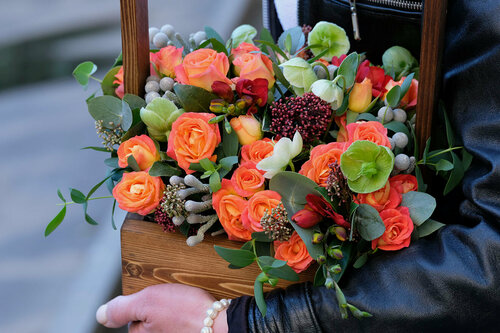 Изображение товара Ящик с цветами "Музыкальная шкатулка"