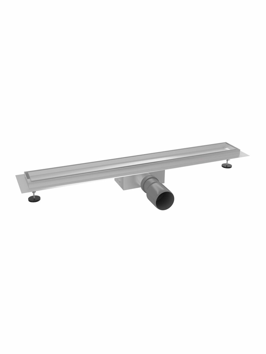 Душевой лоток под плитку toHit Tray 600x100x75-95 комбинир гор. выпуск нерж. сталь TH10-026001