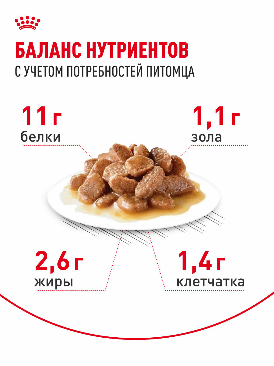 Royal Canin INSTINCTIVE 7+ (ИНСТИНКТИВ 7+) Корм консервированный полнорационный для кошек в возрасте старше 7 лет, мелкие кусочки в соусе, 28шт по 85 г — фото 1