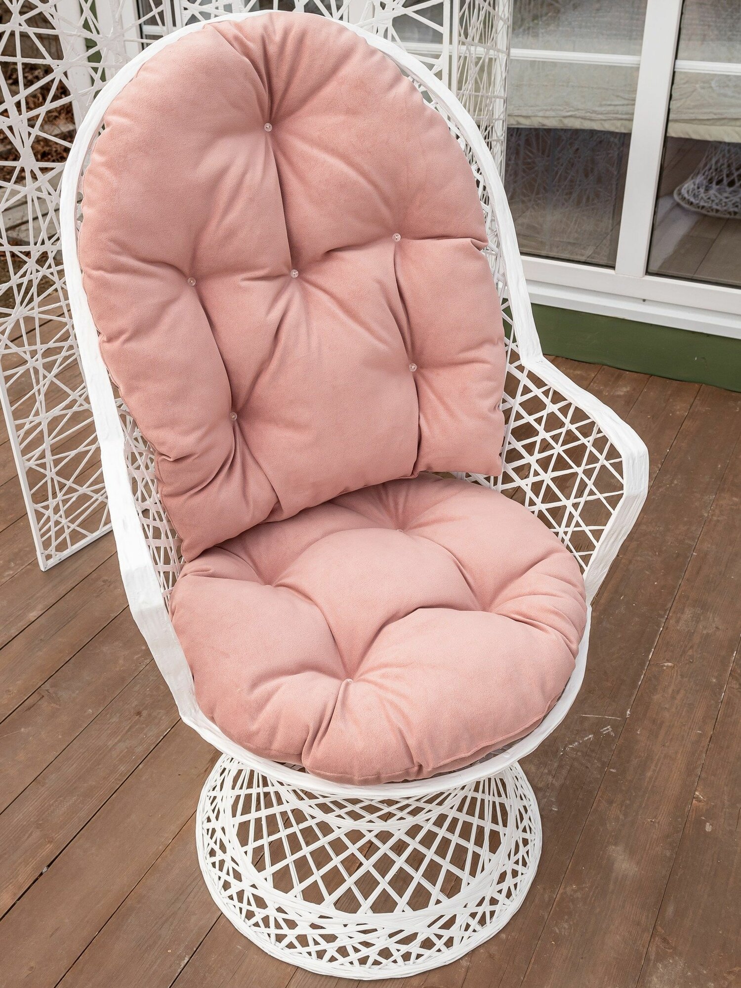 Всепогодное кресло садовое плетёное из ротанга для дома и дачи